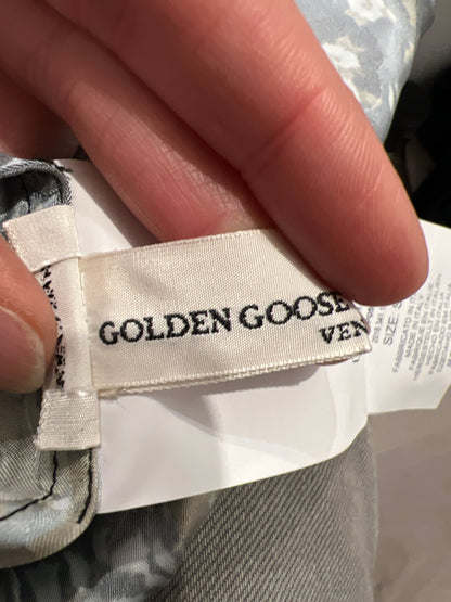 GOLDEN GOOSE. Vestido midi flores T.s