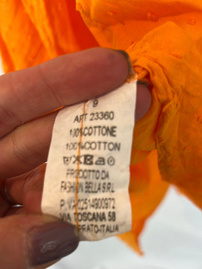 MINDTRAVELER. Blusa naranja plumeti. T M/L