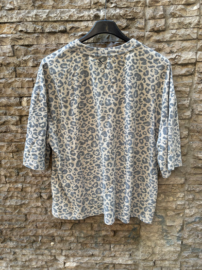 ZARA. Camiseta animal print. T S
