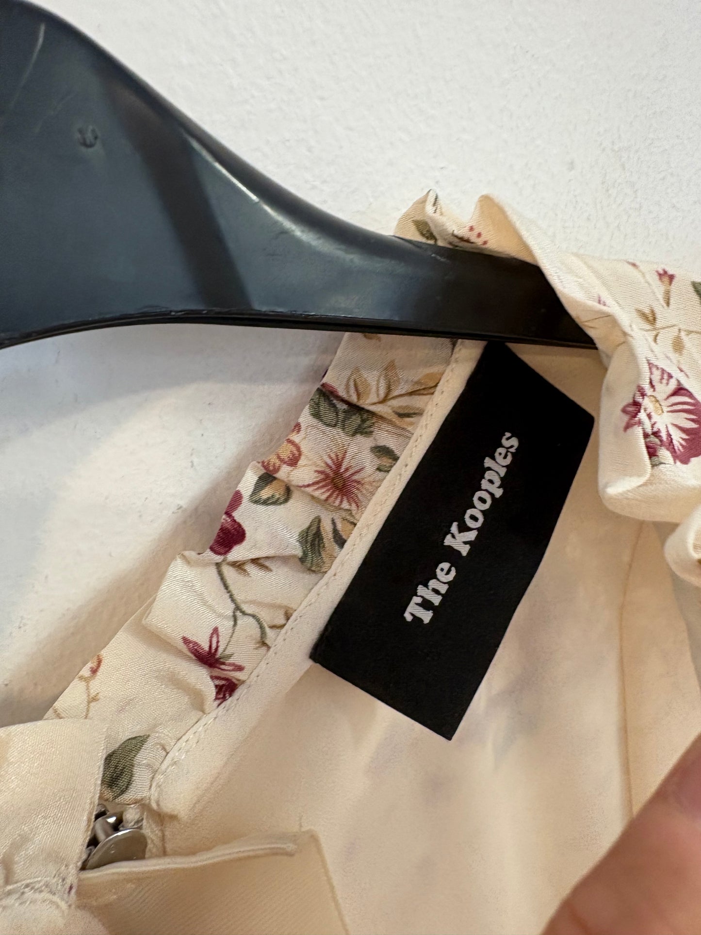 THE KOOPLES. Vestido corto seda detalle encaje. T XS