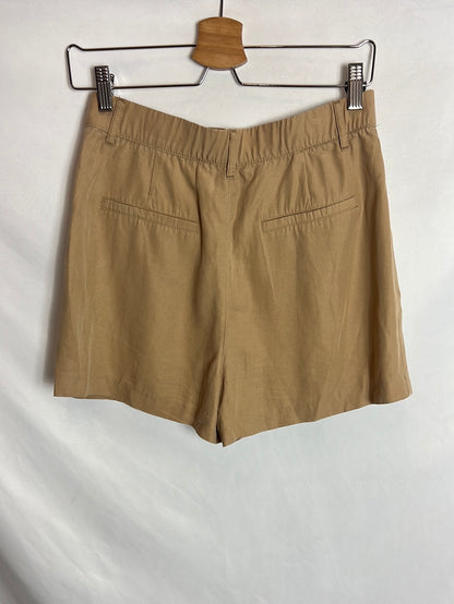 ZARA. Bermudas fluidos bolsillos. T S