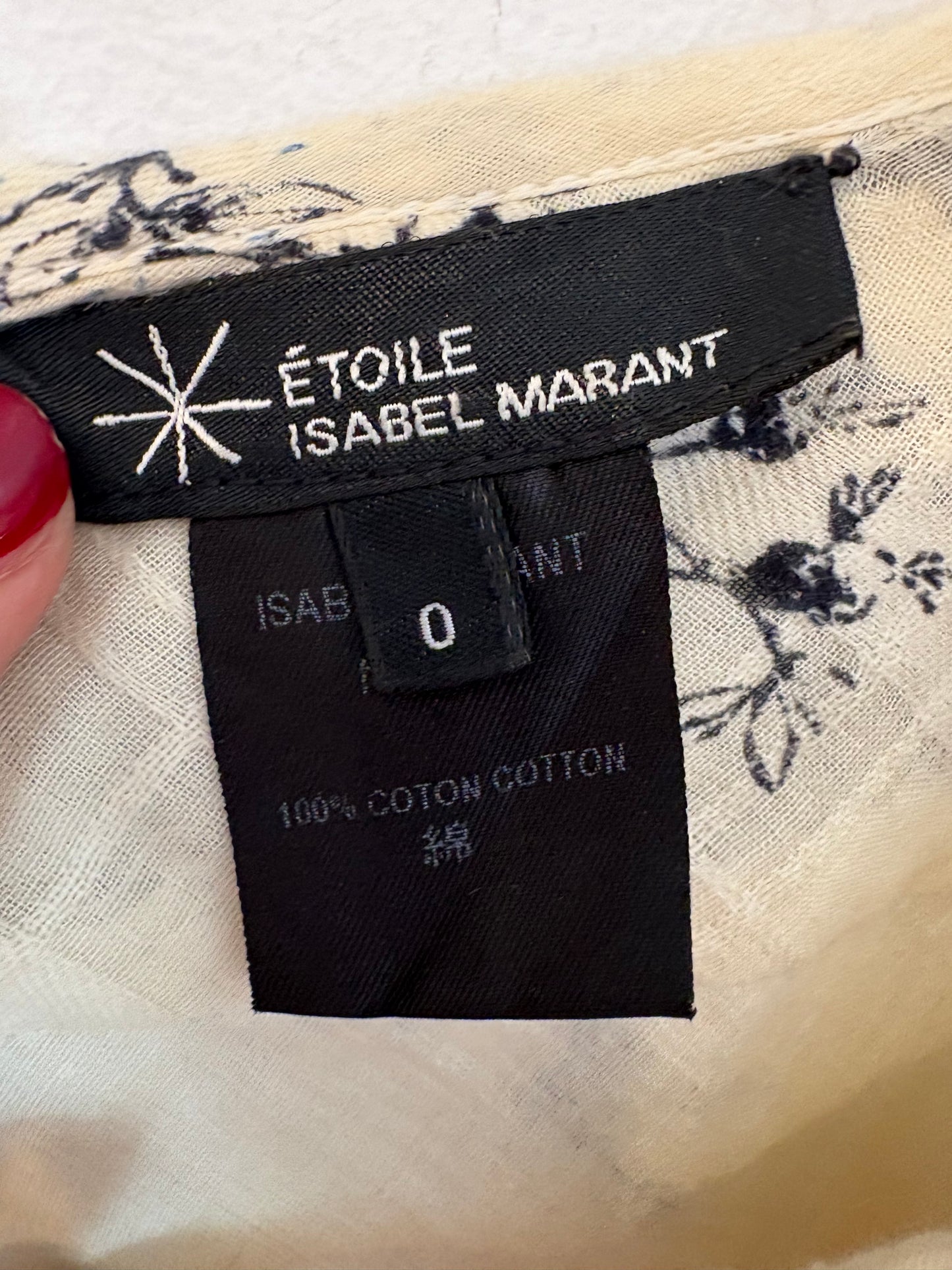 ISABEL MARANT ÉTOILE. Vestido corto estampado bolsillos
