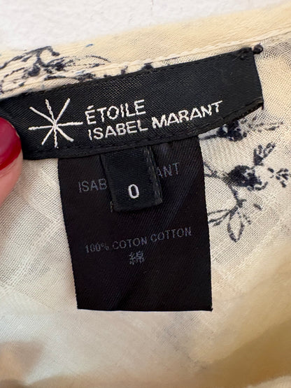 ISABEL MARANT ÉTOILE. Vestido corto estampado bolsillos