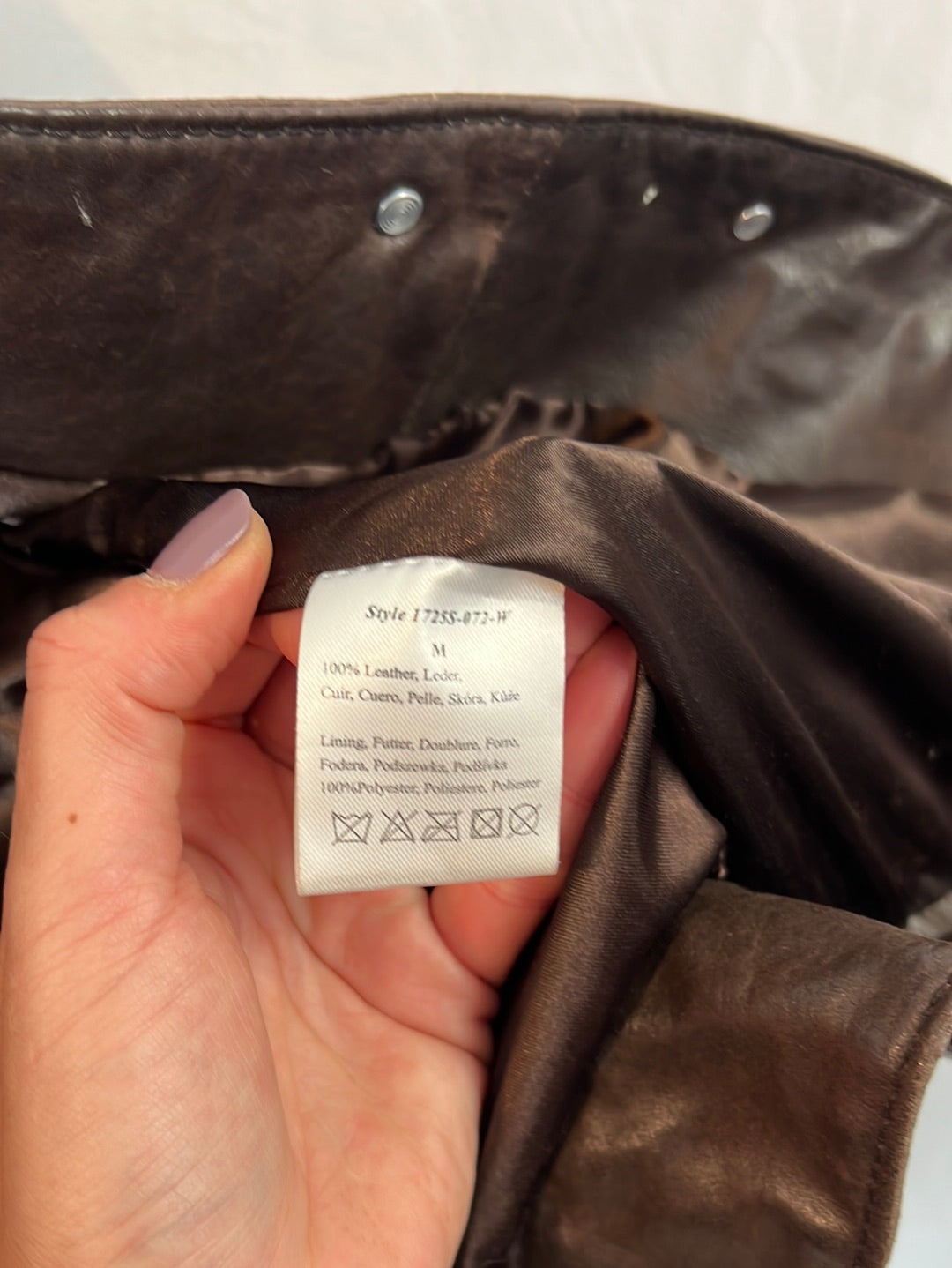 GLENOSHE. Vintage leather jacket TM