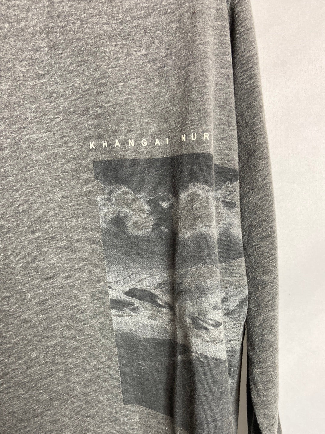 TUMBLE 'N DRY. Grey graphic T-shirt. Ages 7-8