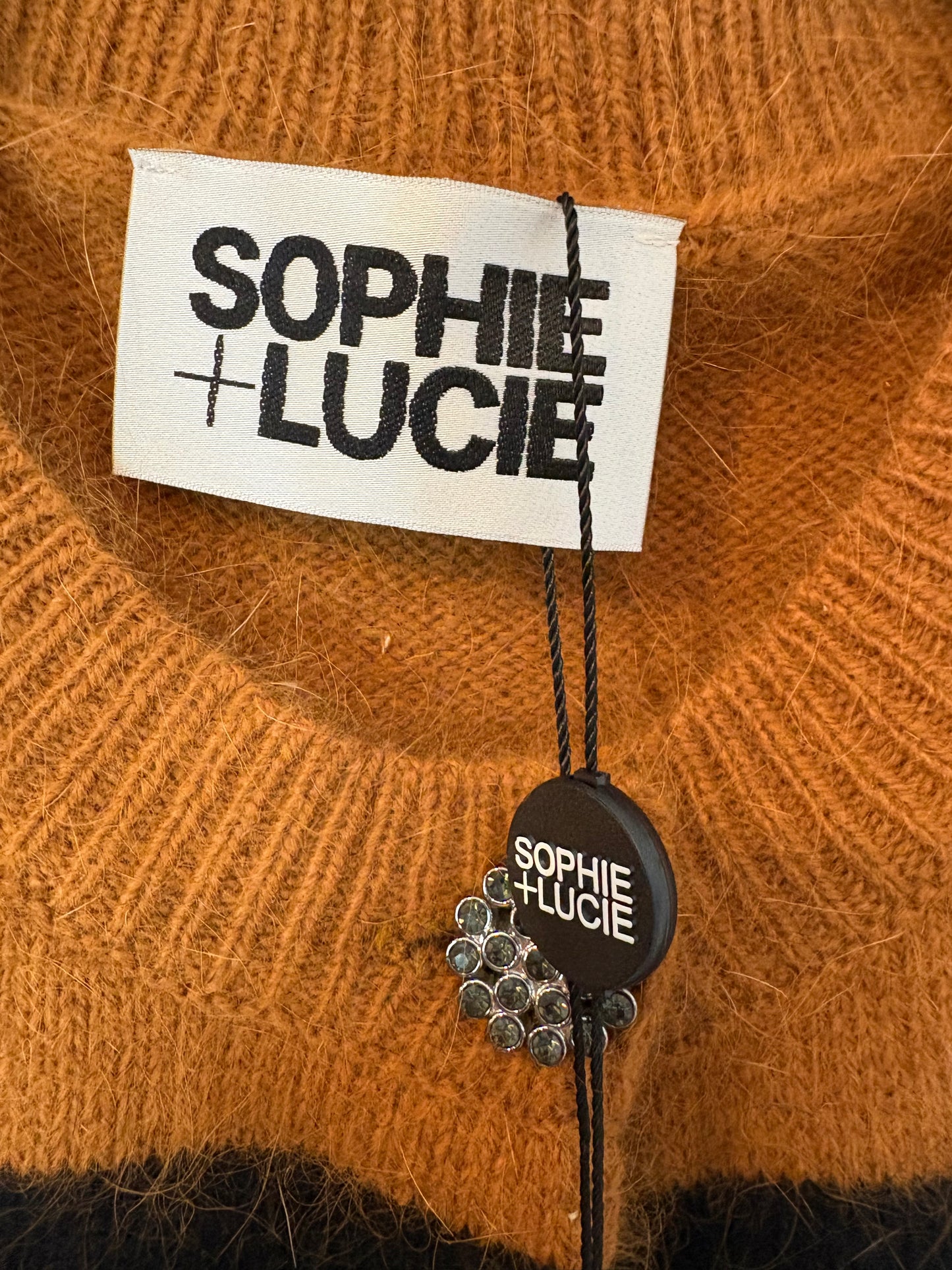 SOPHIE AND LUCIE. Chaleco rayas angora