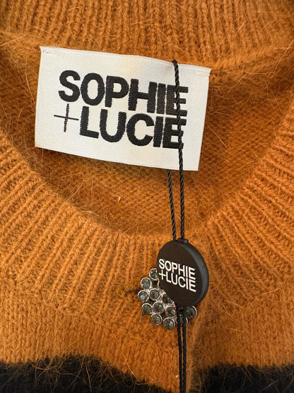 SOPHIE AND LUCIE. Chaleco rayas angora