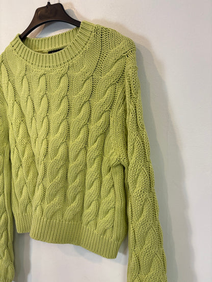 ZARA. Mustard textured back top. TS