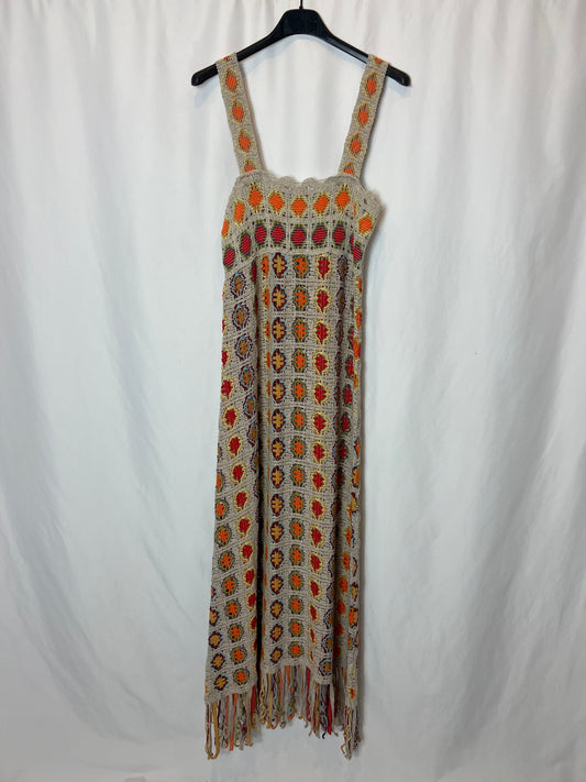 ZARA. Colorful crochet dress. TM