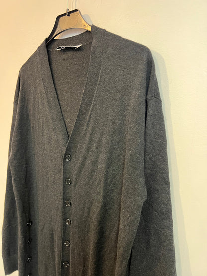 ZARA. Charcoal gray knit cardigan/dress. TS