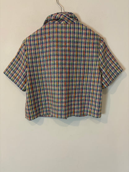 MAJE. Top tweed colores