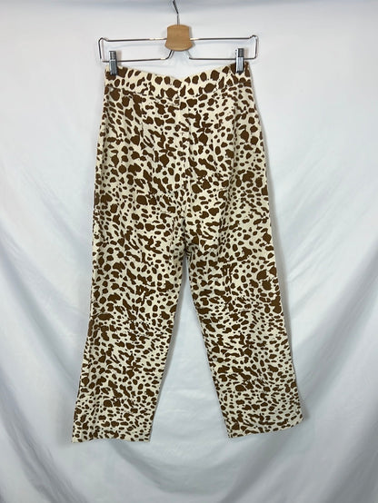 SCALPERS. Pantalón culote animal print T.38