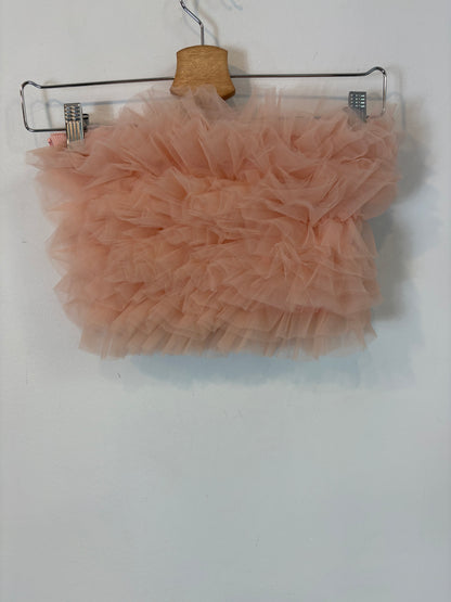 ZARA. Top rosa tull T.s