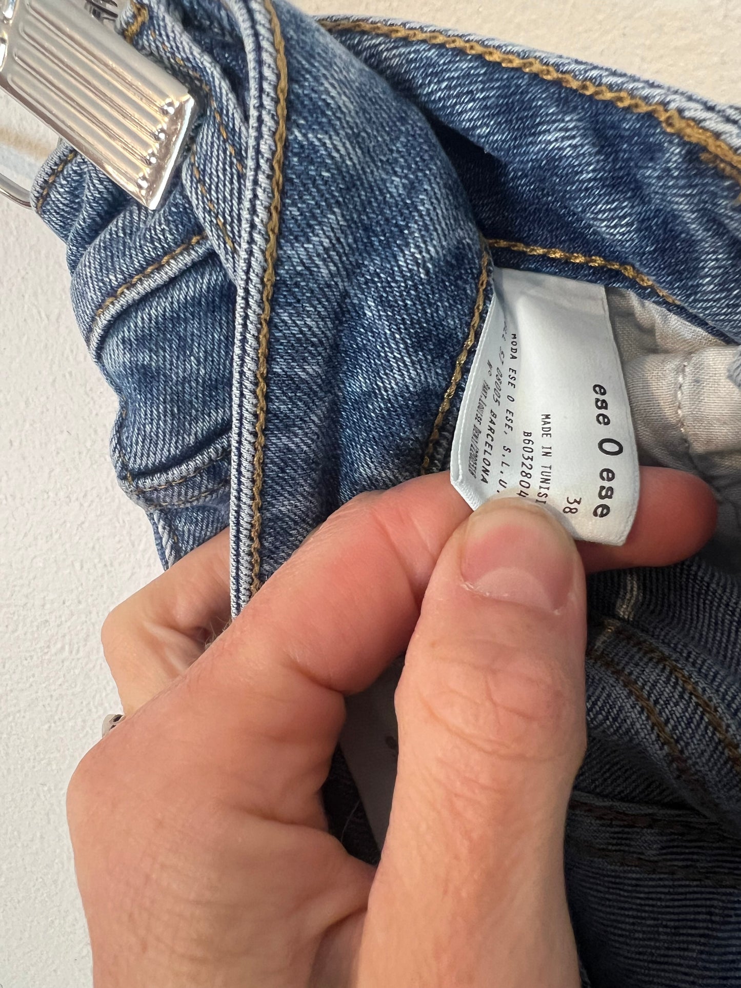 ESE O ESE. Denim recto claro