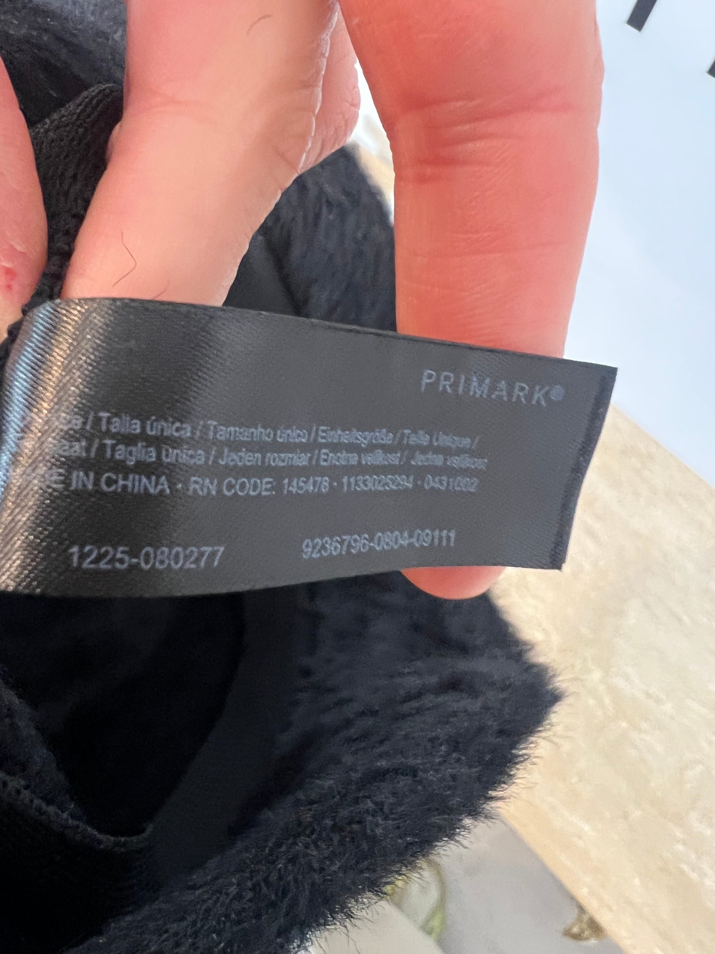 PRIMARK. Black fur bucket