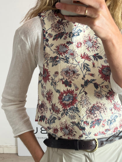 SOEUR. Top flores textura T.s