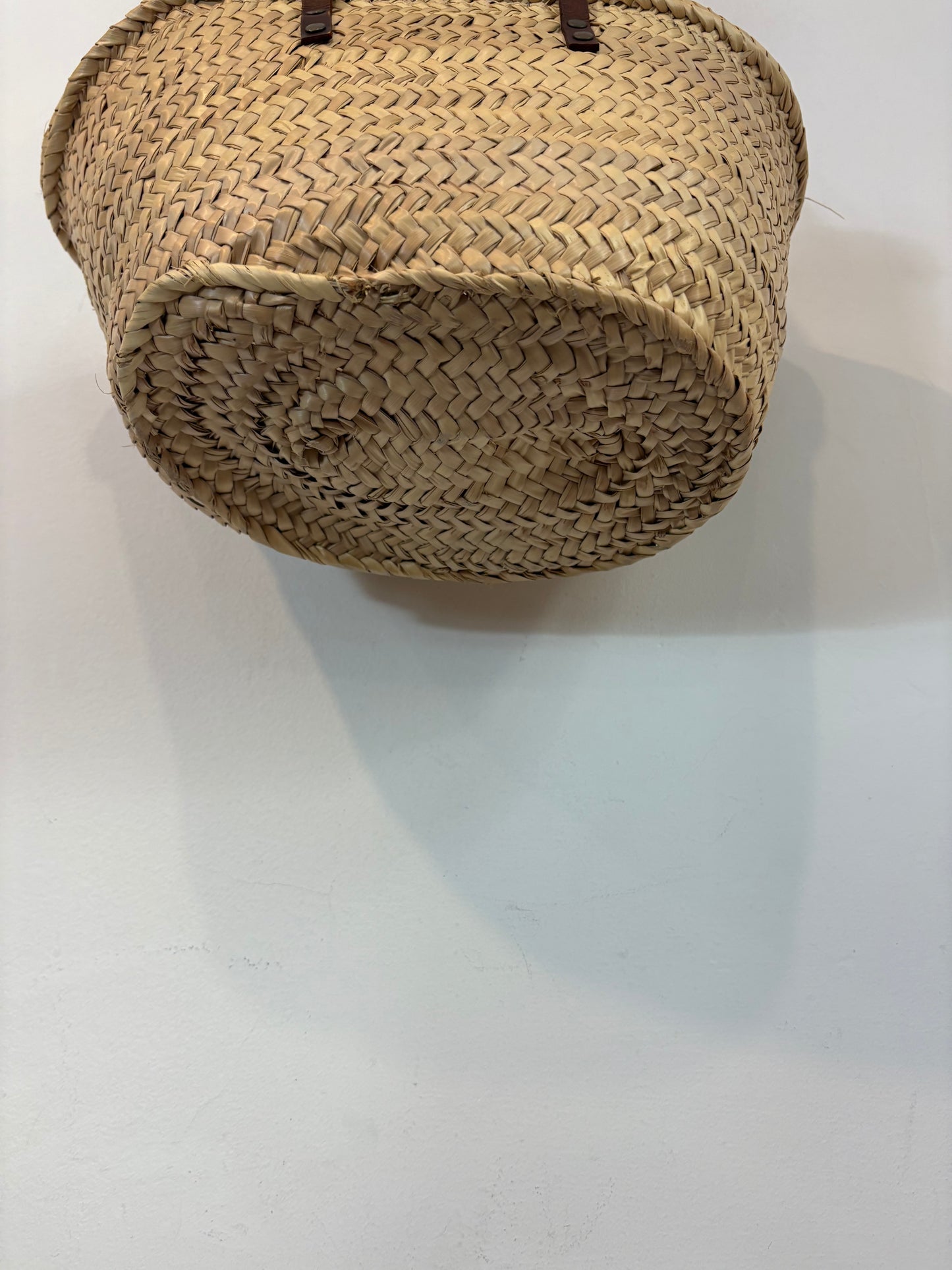 Cesta mediana asa piel