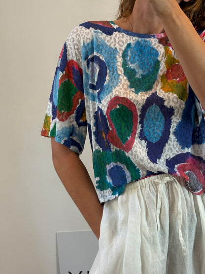 BIMBA Y LOLA. Camiseta textura colores