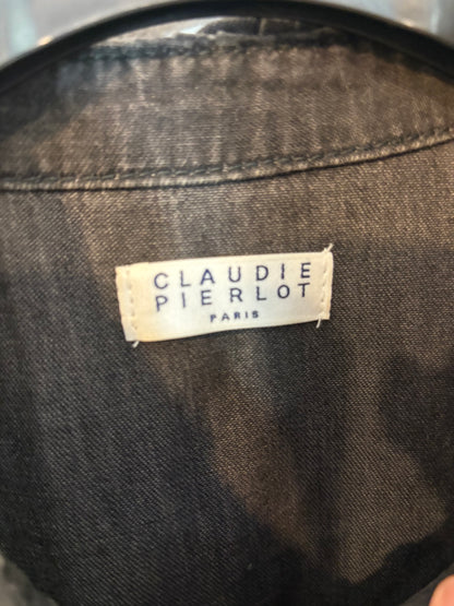 CLAUDIE PIERLOT. Vestido denim corto fluido