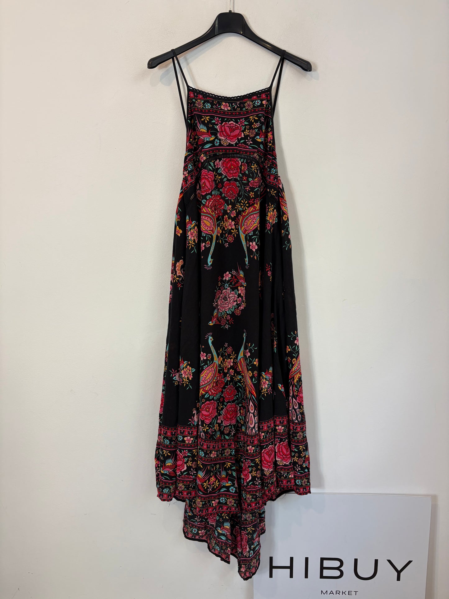 SPELL. Vestido midi fluido estampado