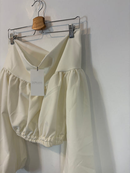 PALOMA LACACI. Top stretch cuello barco