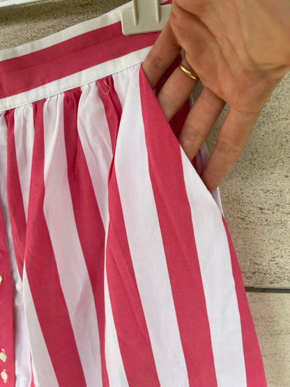 BALZAC. Falda midi rayas T.36