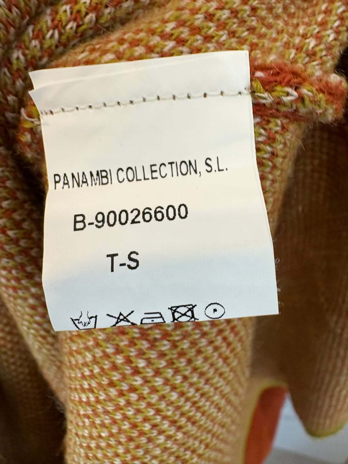 PANAMBI. Vestido largo estampado lana