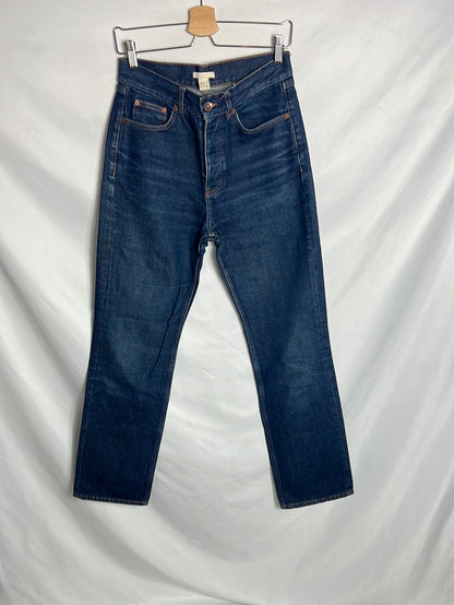 H&amp;M. Dark denim trousers size 36