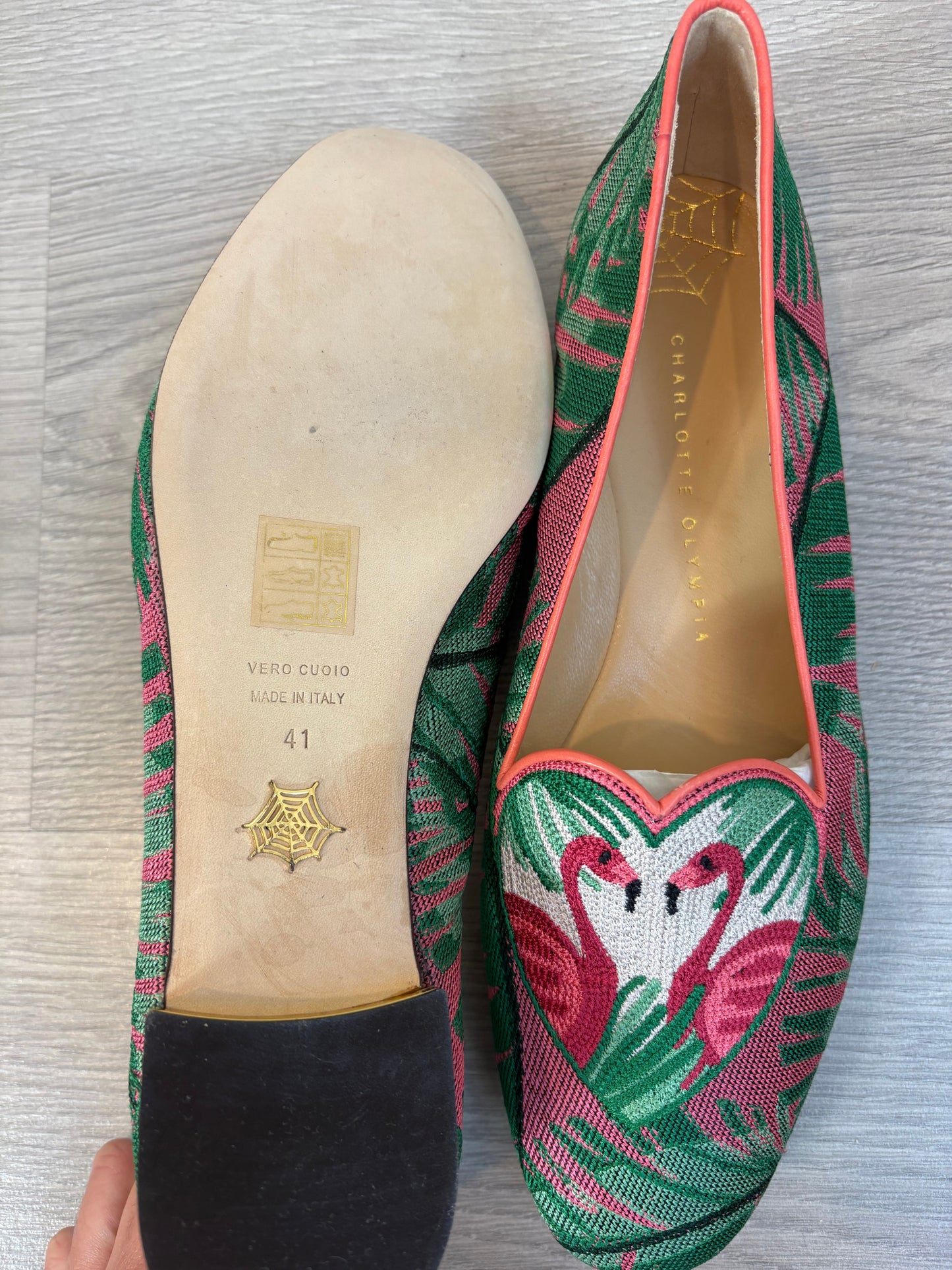 CHARLOTTE OLYMPIA. Zapato smoking siippers flamencos