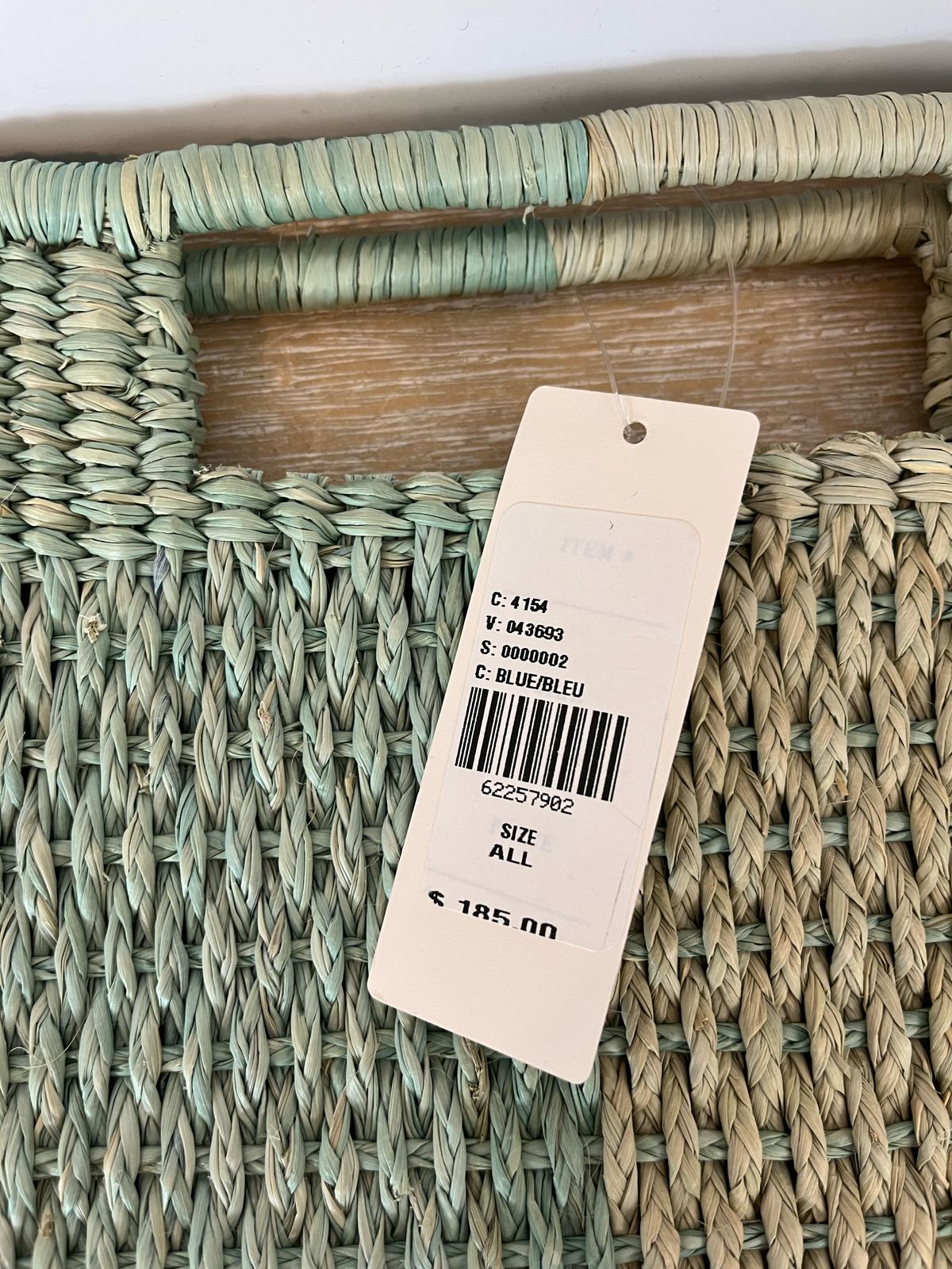 ANTHROPOLOGIE. Cartera de mano hecha a mano bicolor