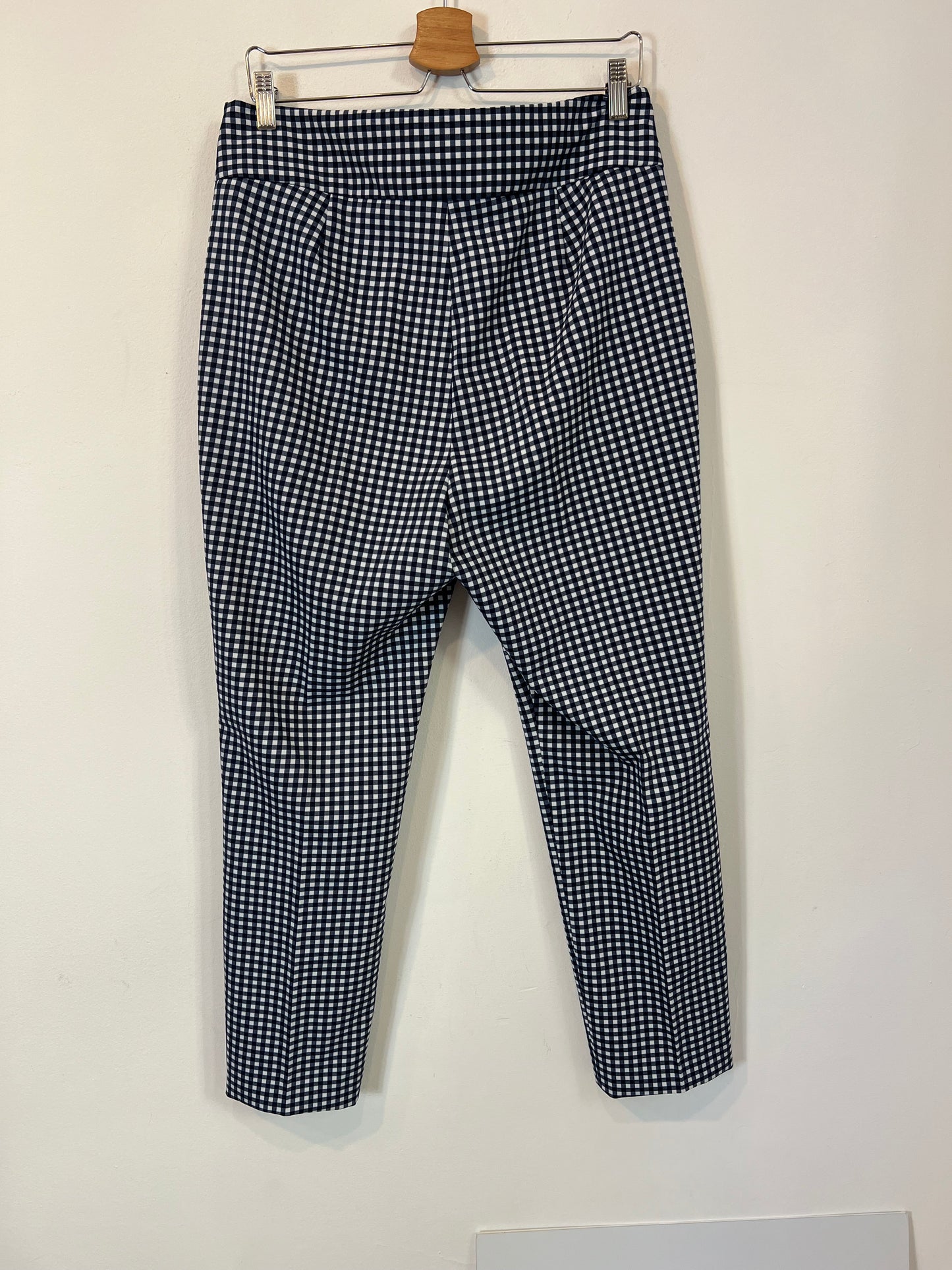 ZARA. Blue checked trousers, size 44