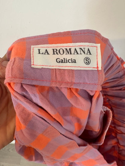 LA ROMANA GALICIA. Falda mido cuadros . T S