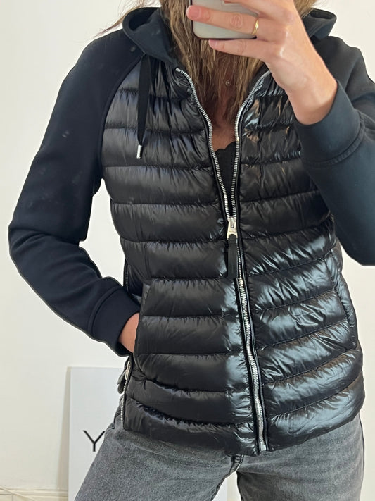 MACKAGE. Black double-textured quilted jacket. XS/S
