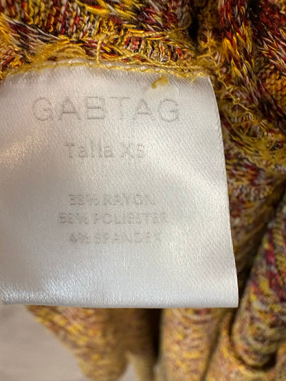 GABTAG. Vestido punto canalé asimétrico