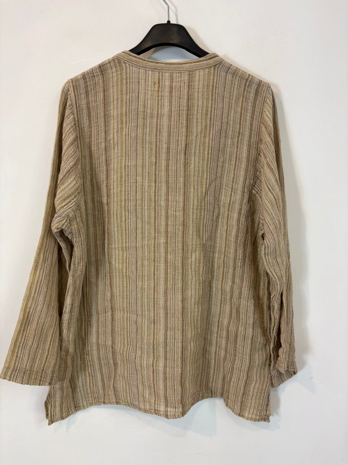 MASSCOB. Blusa fluida rayas mezcla