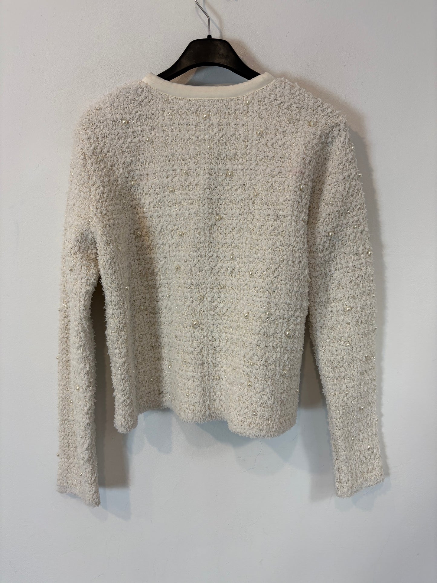 ZARA. Total look tweed perlas