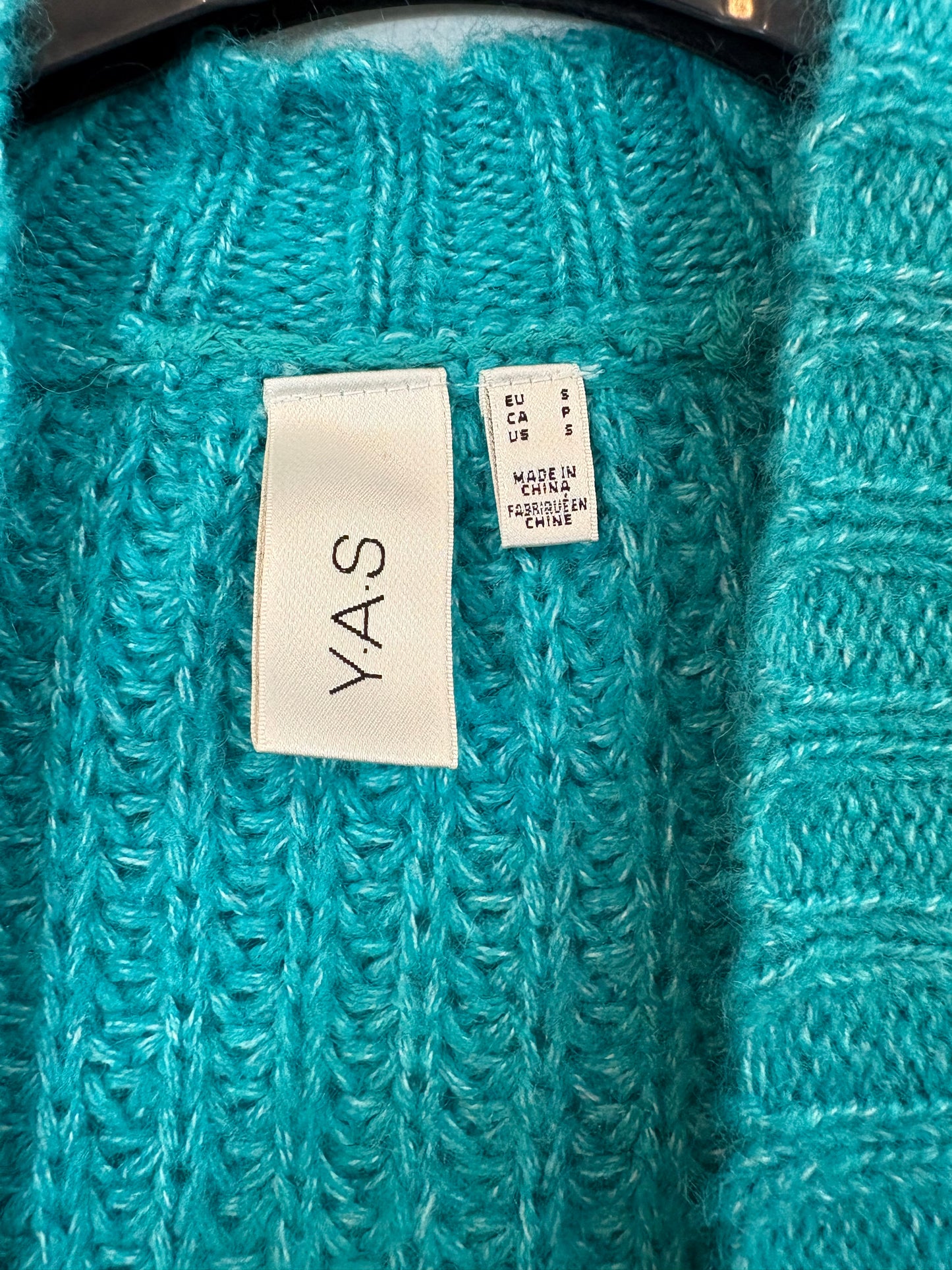 YAS. Green Ts bobbin cardigan