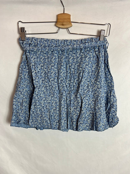OTRAS. Falda pantalón flores mini. T S
