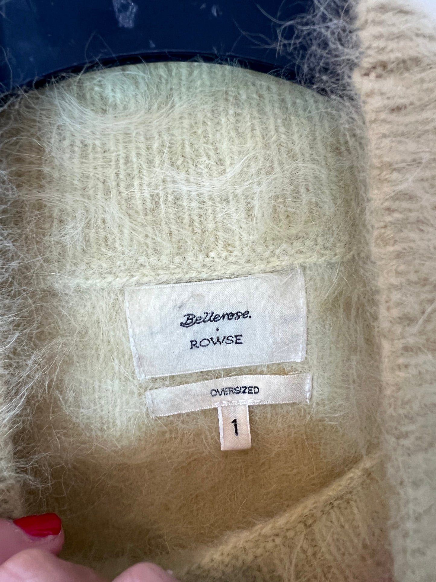 BELLEROSE. Chaleco amarillo angora  T.s