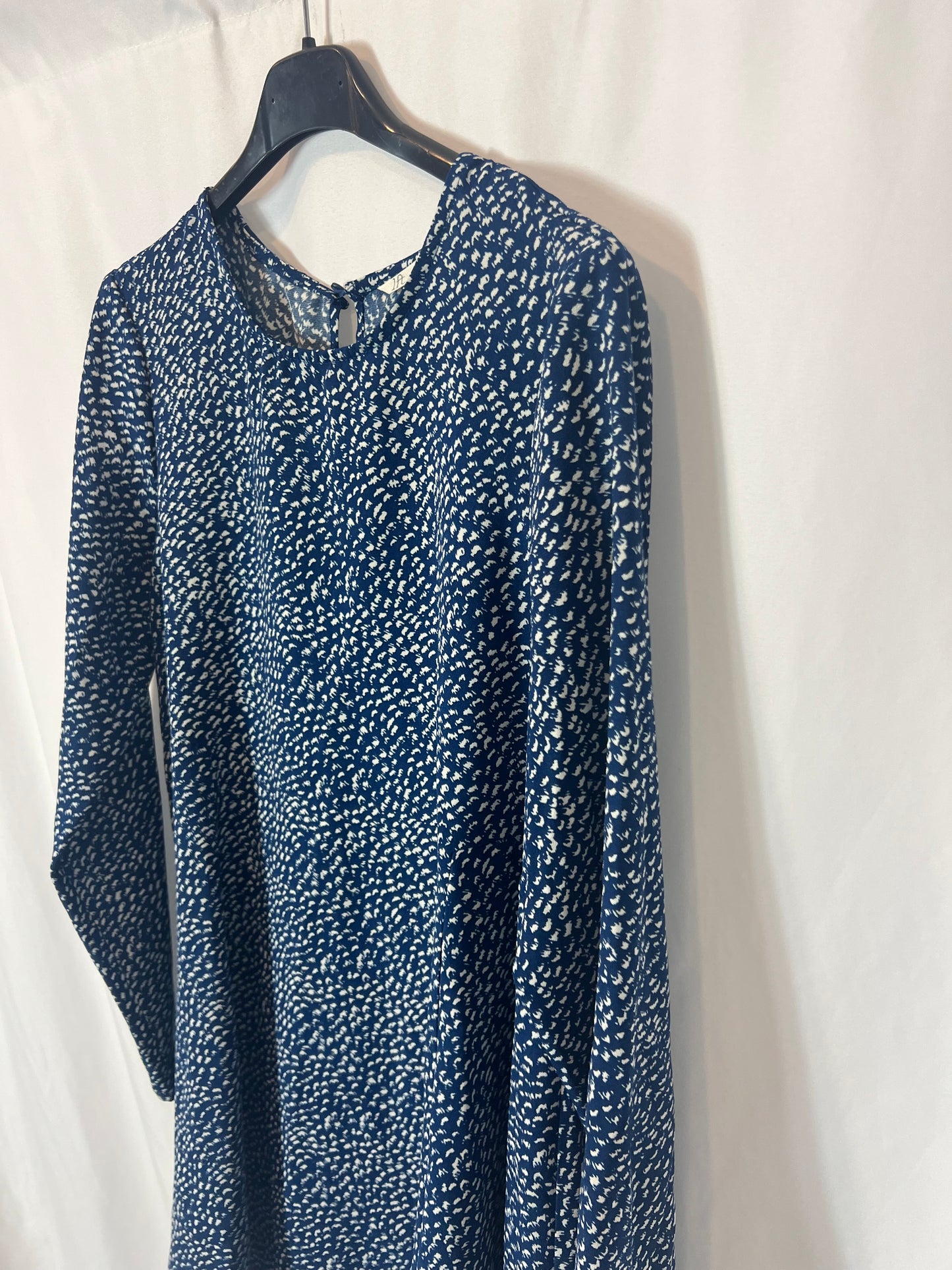 LEFTIES. Flowy blue printed dress. TS