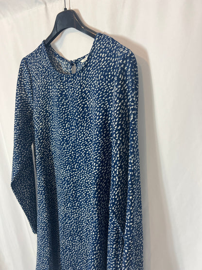 LEFTIES. Flowy blue printed dress. TS