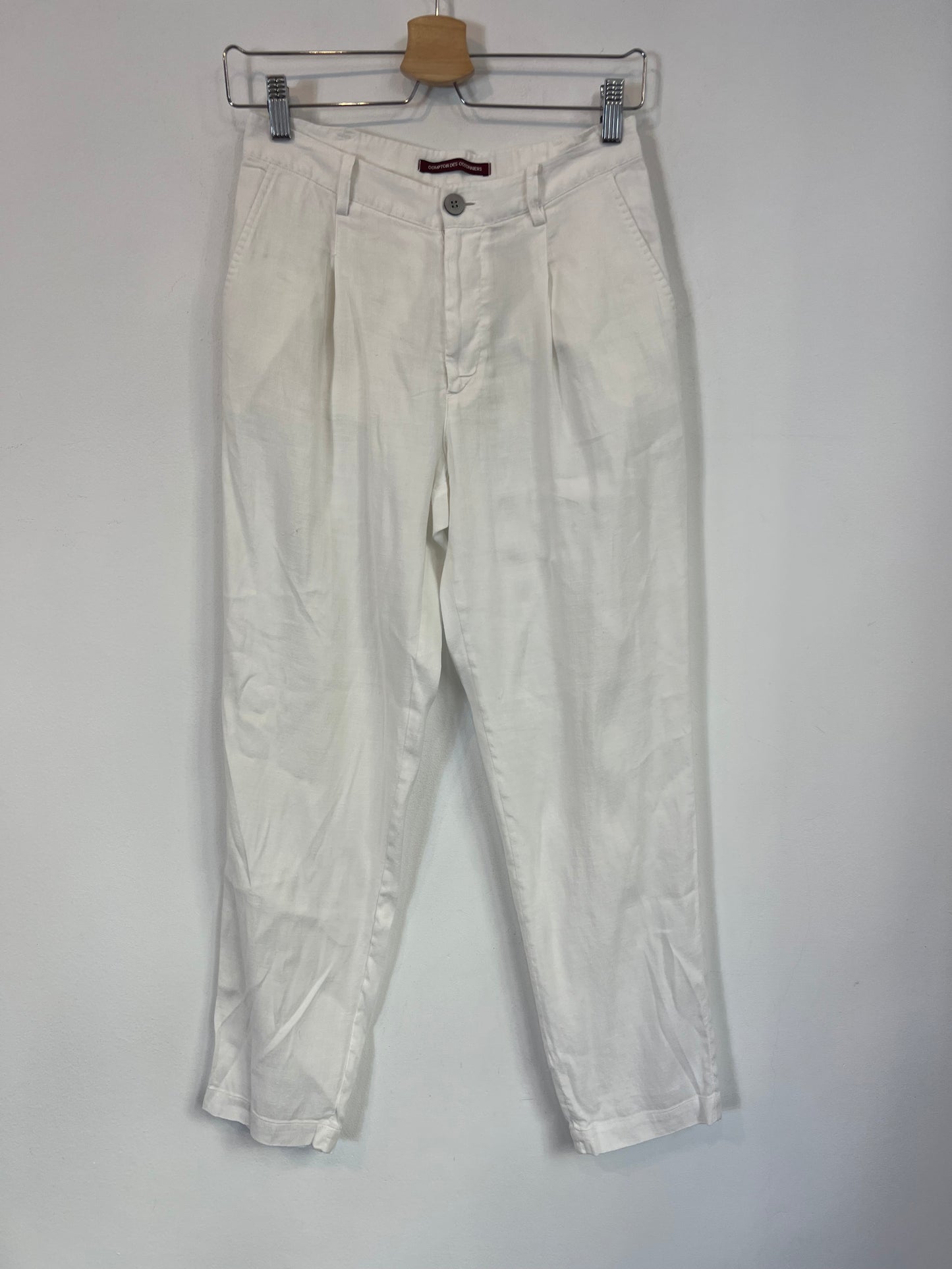 COMPTOIR DES COTONNIERS. Pantalón blanco con lino. T XS