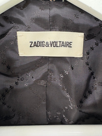 ZADIG & VOLTAIRE. Blazer azul bordados