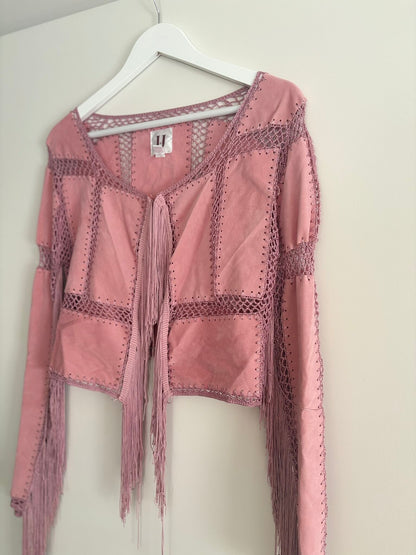 FOREVER UNIQUE. Chaqueta corta flecos