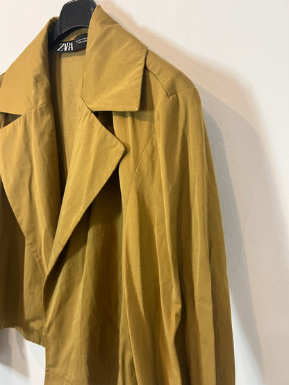 ZARA. chaqueta camel fluida T.l