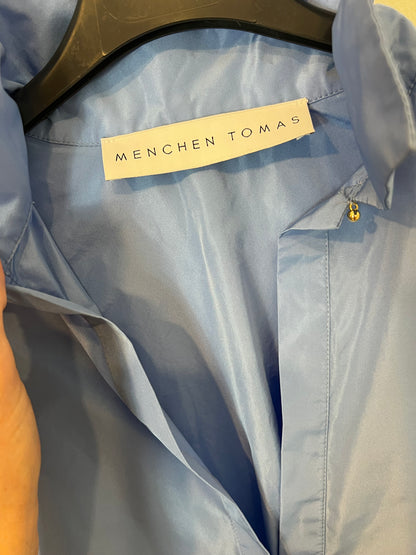 MENHCEN TOMAS. Blusa azul textura
