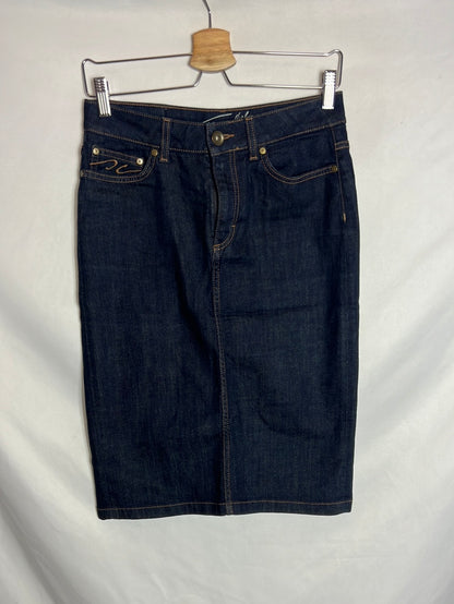 TOMMY HILFIGUER. Dark denim skirt S.6(l)