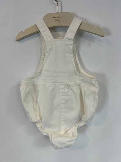 NICOLÍ. Ranita blanca denim T.6-9 meses