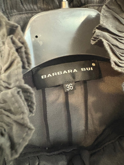 BARBARA BUI. Blusa negra semitransparente. T 36