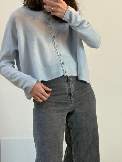 BAMFORD. Cárdigan cashmere azul claro